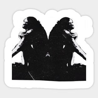 A Contemplative Chimpanzee Sticker